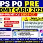 IBPS PO Prelims परीक्षा से संबंधित Exam Date, Reporting Time, Exam Centre और अन्य निर्देश आपके Call Letter/Admit Card में दिए जाएंगे।