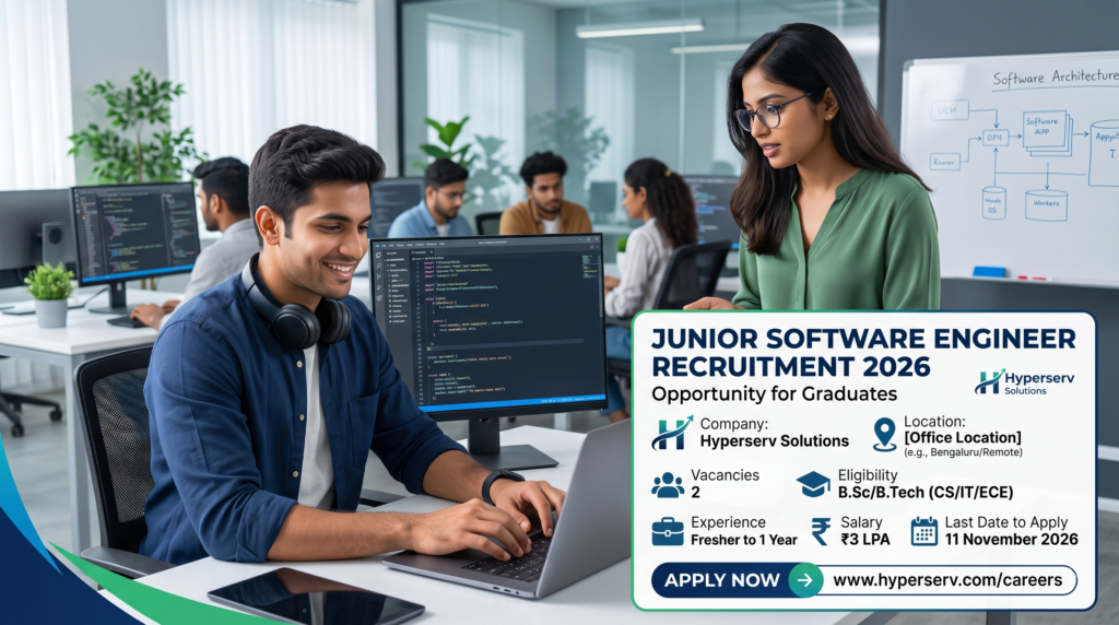 Junior Software Engineer Recruitment 2026