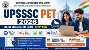 UPSSSC PET Online Registration Form 2026